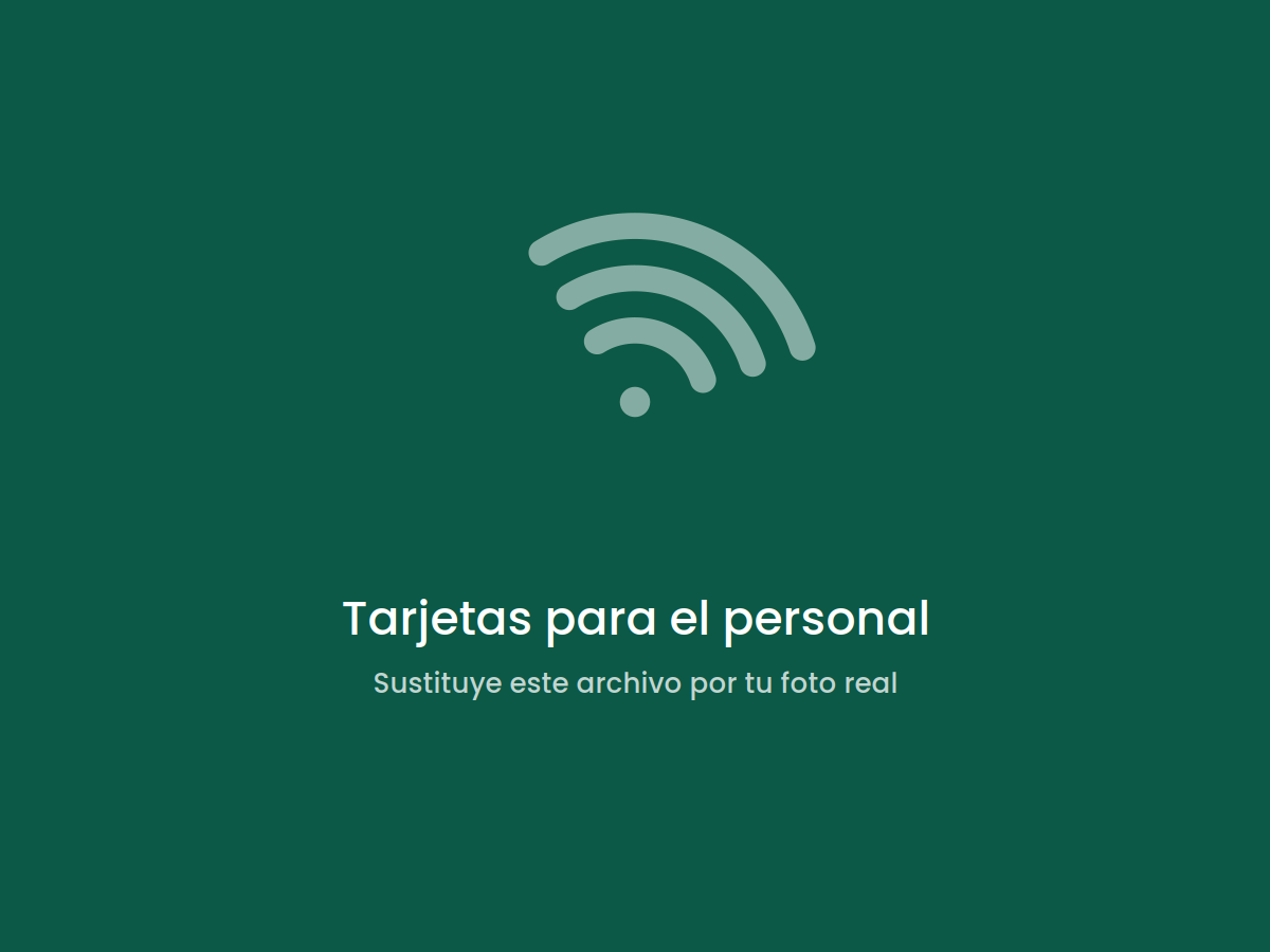 Tarjetas NFC del tamaño de una tarjeta de visita